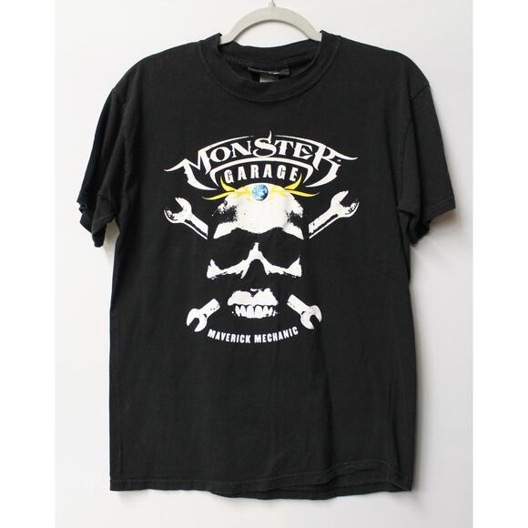 2004 MONSTER GARAGE MEN'S SKULL WITH TRIBAL ART T-SHIRT - Picture 1 of 4